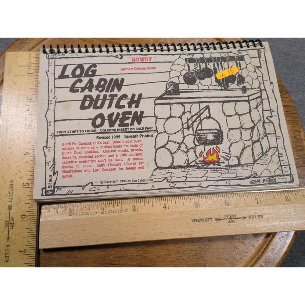 VTG Log Cabin Dutch Oven Recipes Log‎ Cabin Grub Cookbook By Colleen Sloan